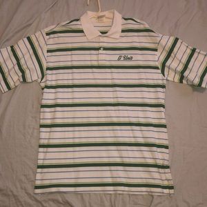 G Unit green striped polo shirt